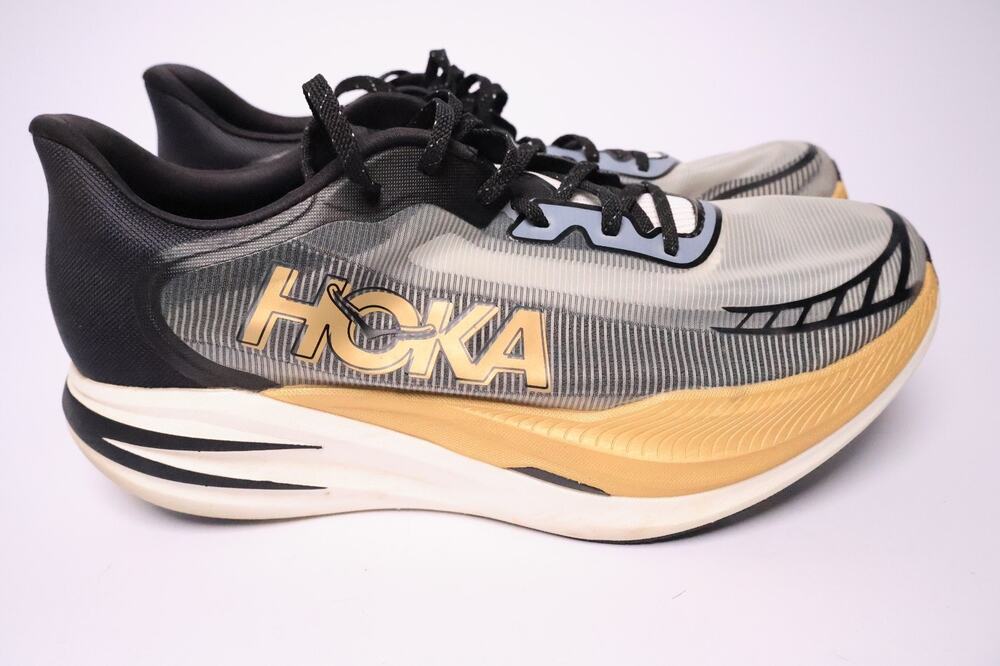Hoka One One Cielo X1 2.0 Men's Size 13 Black Gold Running Shoe Sneakers #190